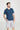 Men's Blue Organic Cotton Fundamental V-neck T-shirt