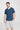 Men's Blue Organic Cotton Fundamental V-neck T-shirt
