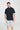 Men's Navy  Earth Organic Linen Jersey Polo Shirt