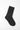 Women's Black Classic Rib Pima Cotton Socks