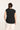 Women's Black Organic Linen Jersey Sleeveless Shirt