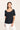 Women's Navy  Hemp Cotton Classic Scoop Neck T-shirt